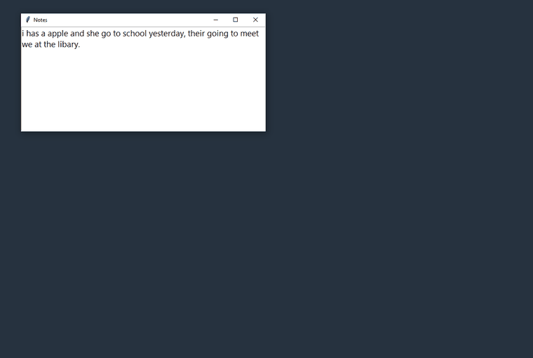 Windows: select text, press the hotkey, choose Proofread
